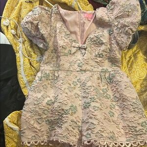 Dolls Kill Tea and Circumstance Jacqard Romper Sugar Thrillz Size XXL